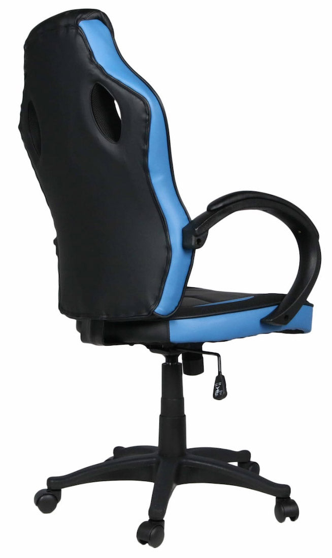 Sedia Gaming 59x120 cm in Similpelle Blu