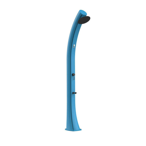 acquista Doccia Solare da Giardino 40L Miscelatore e Lavapiedi Sined Sole XXL Blu
