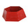 Copri base albero metallo pieghevole rosso esagonale cm Ø68xh25