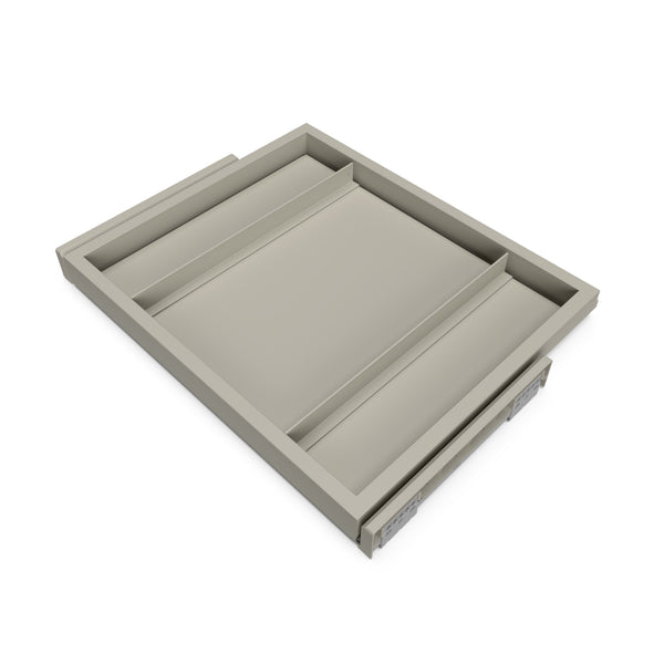 Kit Vassoio e Telaio per Armadio Regolabile 600 mm Emuca Grigio Pietra online