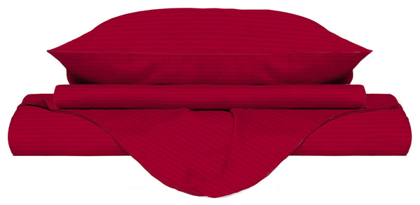 online Copripiumino Matrimoniale con Sacco e Federe in Raso di Poliestere Bordeaux