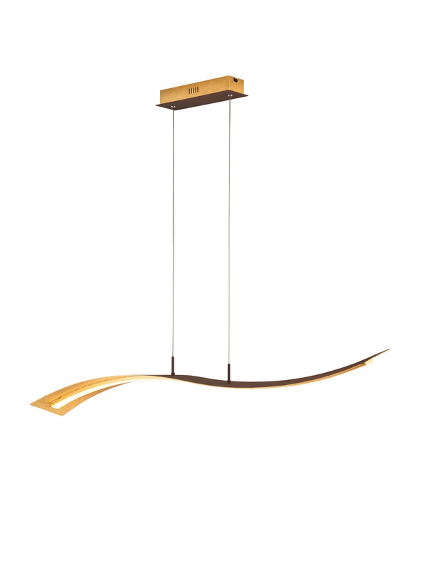 acquista Lampada a Sospensione da Interno a LED in Metallo Oro