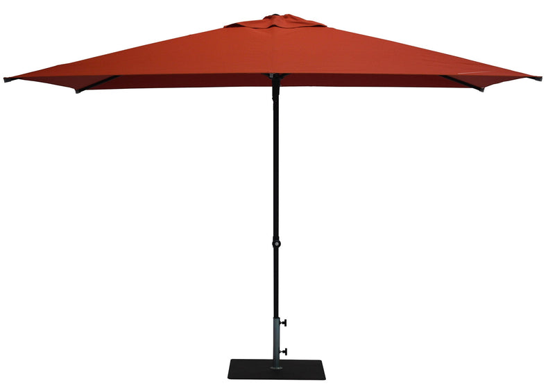 Ombrellone da Giardino 3x2 m Palo Ø38 mm in Alluminio Tessuto Olefin Trend Terracotta