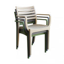 Poltrona Eveline 58,5x55,2x84 cm  in Polipropilene Taupe