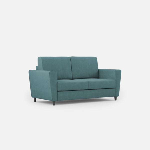 sconto Divano 2 Posti 152x85x85 cm Yasel in Tessuto Petrolio