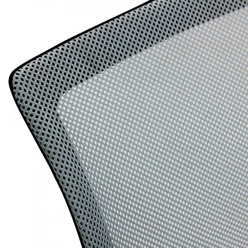 Poltrona da Ufficio Zoe Verde 52x56,5x85/95 h cm in Poliuretano Grigio chiaro