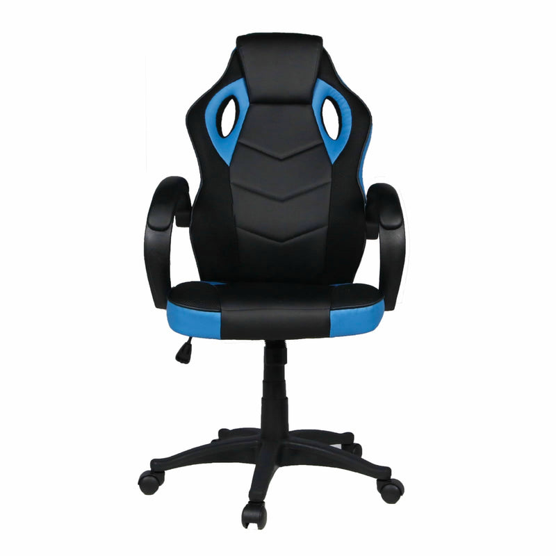 Sedia da Gaming Ergonomica 59x110/120x65 cm in Similpelle Nero/Blu
