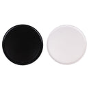 Set 4 Piatti Pizza Ø32x1 cm  in Ceramica VdE Tivoli 1996 Colours Bianco e Nero Satinato