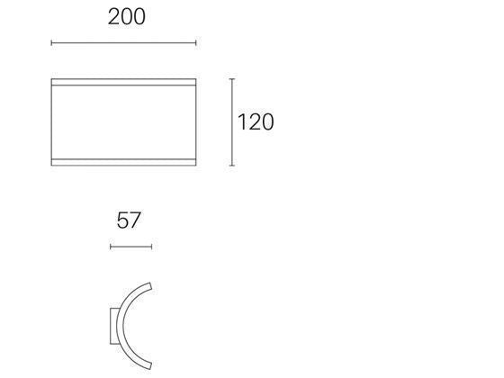 Applique da Esterno a LED 6W+6W 4000K Sovil Marrone