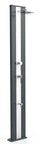 Doccia Solare da Giardino 40L Miscelatore Nebulizzatore e Lavapiedi Arkema Dada S Grigio Antracite Inox