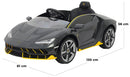 Macchina Elettrica per Bambini 12V con Licenza Lamborghini Centenario Grigia