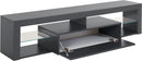 Mobile Tv 1 Anta a Ribalta e Ripiani a Giorno 160x40x35 cm Essential 1R Grigio Antracite Opaco  