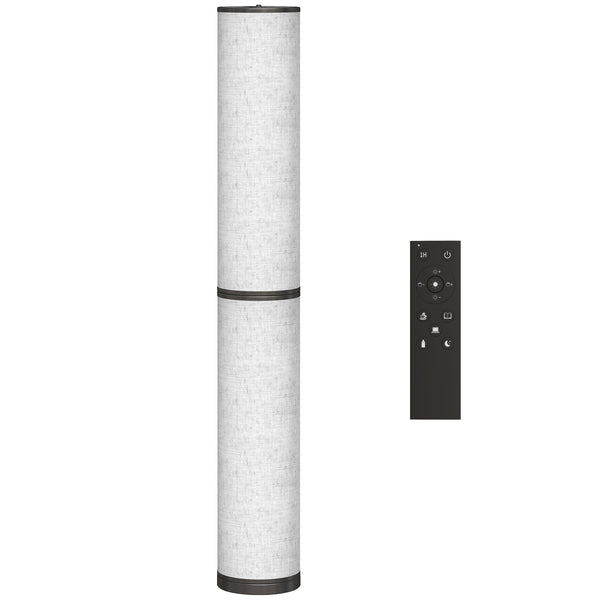 Lampada da Terra Ø20x135 cm con Telecomando e Regolazione Temperatura 3000-6000K Paralume in Tessuto Beige online