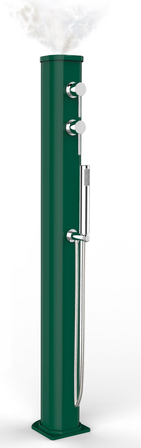 Doccia Solare da Esterno con Nebulizzatore Miscelatore e Doccetta Mobile Arkema Jolly Go Verde online