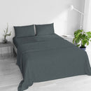 Set Lenzuola Sopra Sotto e 2 Federe Linea Water Washed Salvia