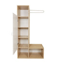 Mobile da ingresso 82x36x165 cm Krell rovere bianco