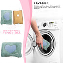 Borsa Acqua Calda Elettrica Ricaricabile Scaldamani Cuore a Peluche Verde