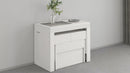 Set 2 Panche Allungabili 66/290x25x45 cm Pratika Singola A e B Larice Bianco  