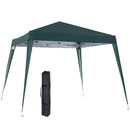 Gazebo da Giardino Pieghevole 297x297x250 cm in Acciaio e Tessuto Oxford Verde
