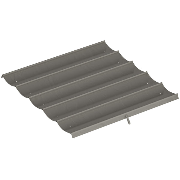 Tetto di Ricambio per Gazebo 3x3 m con 10 Fori di Drenaggio in Poliestere Grigio Chiaro online