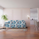 Telo Arredo Copritutto Copridivano in Microfibra Soffioni Blu Varie Misure