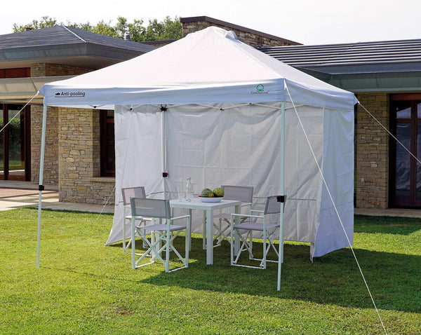 Gazebo Pieghevole da Giardino in Ferro 3x3m Bianco prezzo