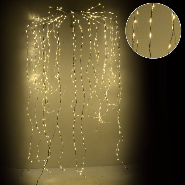 Cascata Luminosa 1120 LED da Esterno cm Filo Bianco sconto