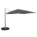 Ombrellone da Giardino Decentrato 3x4m Roma Wood nero