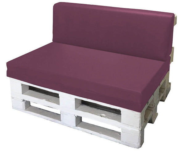 sconto Cuscini per Pallet 120x80cm Seduta e Schienale in Poliestere Avalli Viola