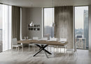 Tavolo Allungabile 200-304x90x77 cm Volantis Tortora Telaio Antracite 
