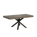  Tavolo Allungabile 90-194x90x76 cm Clerk Premium Tortora Gambe Antracite