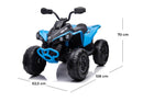 Quad Elettrico per Bambini Licenza Can-Am Renegade 12V ATV Telecomando e Ammortizzatori Blu  