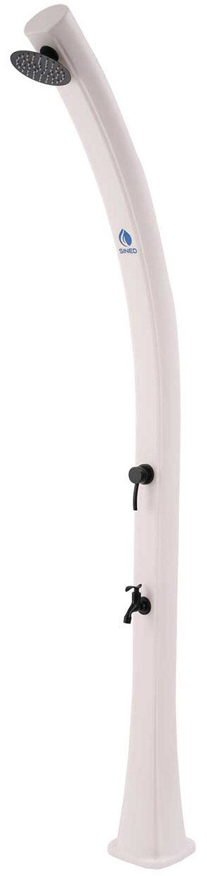 prezzo Doccia Solare da Giardino 22L Miscelatore e Lavapiedi Sined Sole Bianca