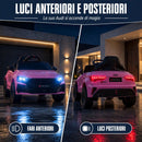 Macchina Elettrica per Bambini Licenza Audi RS 3 Sportback 12V Sedili in Pelle e Telecomando Rosa     