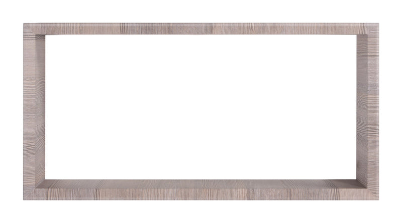 Mensola Cubo da Parete 70x35x15,5 cm in Fibra di Legno Artù Rovere Moka