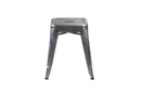 Sgabello Bristol 39x39xh45 cm in Ferro Galvanizzato