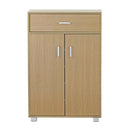 Mobiletto Multiuso 63x95x33 cm in Legno Melaminico Rovere