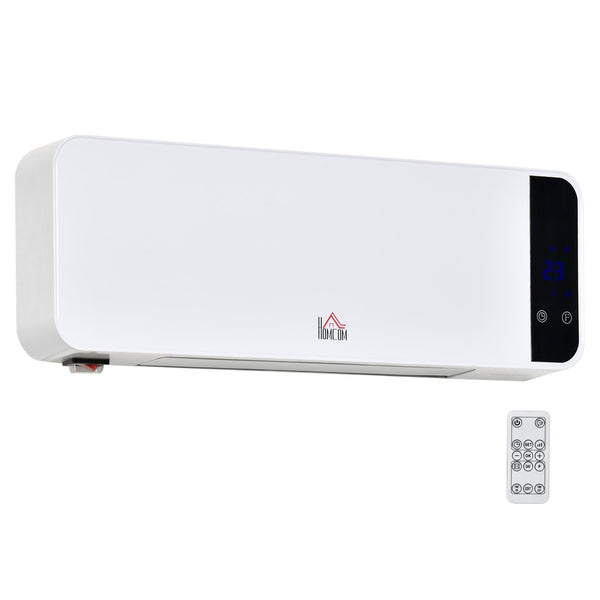 Stufa Elettrica da Parete 56x18,5x11,5 cm con Telecomando Bianco prezzo