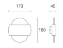 Applique da Esterno a LED 6W+6W 3000K Sovil Bianco