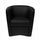 Poltrona Adda 75x66x76 cm in Similpelle nera