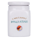 Barattolo Pangrattato 9,5x9,5x14,5 cm in New Bone China VdE Tivoli 1996 Le Travisate Bia