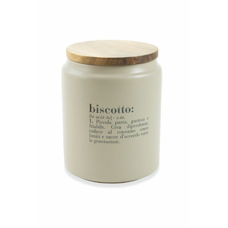 Barattolo Biscotti 1,75 Litri in Gres VdE Tivoli 1996 Grigio