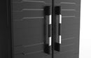 Armadio da Esterno 3 Ripiani 89x54x188H cm in Plastica Keter XL Garage Alto Nero