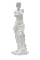 Scultura Statua Woman 14x12x49 cm in Poliresina Bianco
