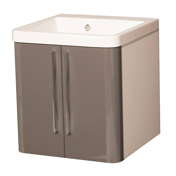 prezzo Mobile Lavatoio Sospeso 50,5x50,5x56 cm 2 Ante Montegrappa Novella Dipiù Antracite