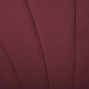 Set 2 Sedie Imbottite 50x54x79 cm in Velluto  Bordeaux
