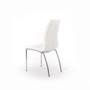 Set 4 Sedie 43x44xH92 cm in Similpelle Viva Bianco