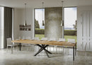 Tavolo Allungabile 160-420x90x77 cm Volantis Premium Quercia Natura Telaio Antracite 