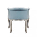 Poltrona Coreen in Velluto Grigio 61x61x71 h cm in Legno Grigio