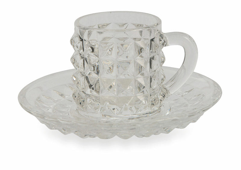 Set 6 Tazzine da Caffè in Vetro Villa d'Este Home Tivoli Diamond